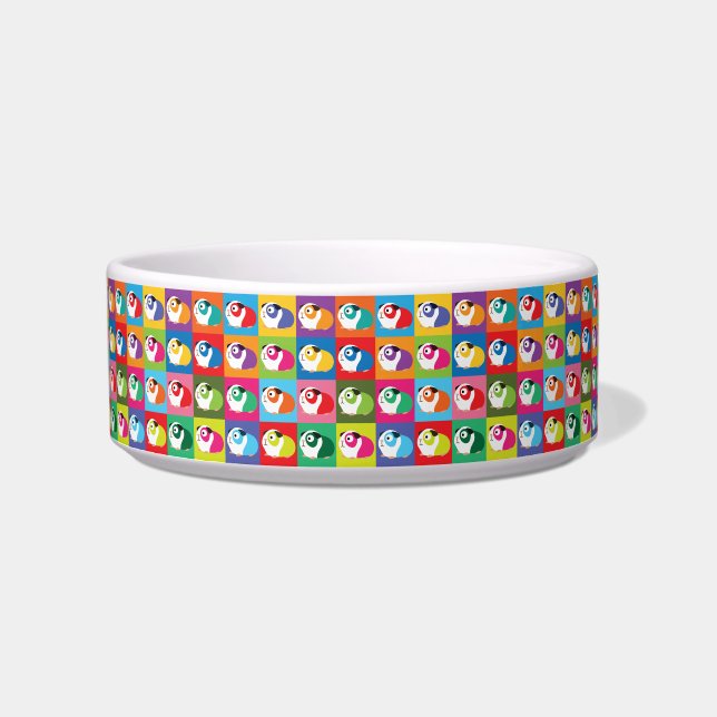 Pop Art Guinea Pigs Voerbakje (Voorkant)