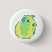 Pop Art Guinee Pig Ronde Button 3,2 Cm (Voorkant)