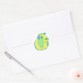 Pop Art Guinee Pig Ronde Sticker (Envelop)