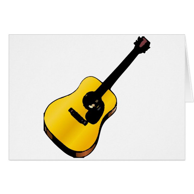 Pop Art Guitar (Voorkant Horizontaal)