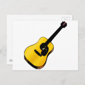 Pop Art Guitar Briefkaart (Voorkant / Achterkant)