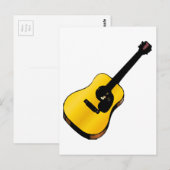 Pop Art Guitar Briefkaart (Voorkant / Achterkant)
