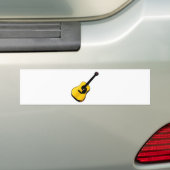 Pop Art Guitar Bumpersticker (Op auto)