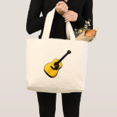 Pop Art Guitar Grote Tote Bag (Voorkant (product))
