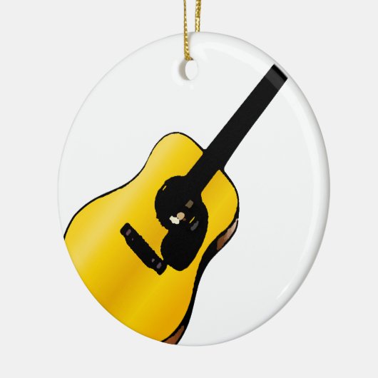 Pop Art Guitar Keramisch Ornament (Links)