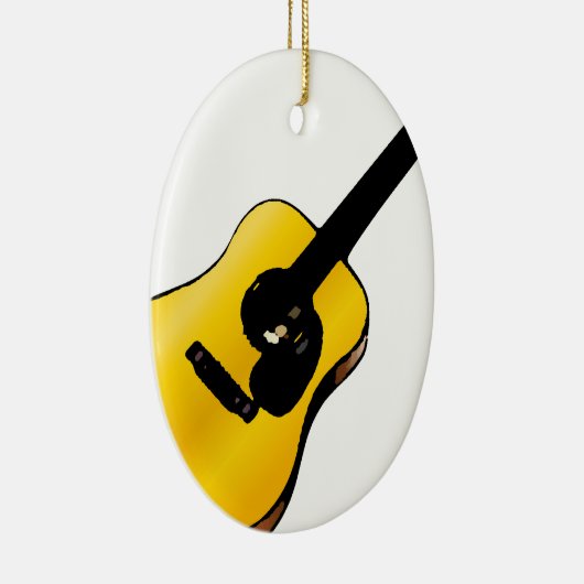 Pop Art Guitar Keramisch Ornament (Rechts)