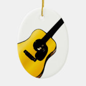 Pop Art Guitar Keramisch Ornament (Voorkant)