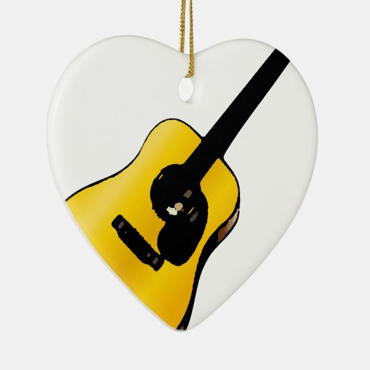 Pop Art Guitar Keramisch Ornament (Rechts)