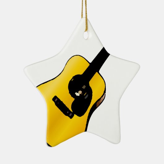 Pop Art Guitar Keramisch Ornament (Rechts)