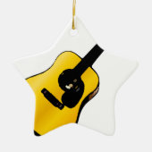 Pop Art Guitar Keramisch Ornament (Voorkant)