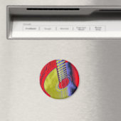 Pop Art Guitar Magneet (Insitu (Vaatwasser))