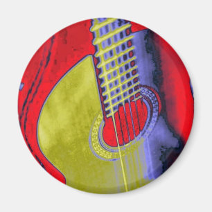 Pop Art Guitar Magneet