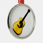 Pop Art Guitar Metalen Ornament (Rechts)