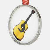 Pop Art Guitar Metalen Ornament (Links)