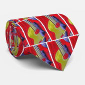 Pop Art Guitar Stropdas (Opgerold)