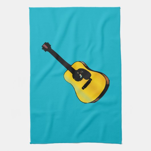 Pop Art Guitar Theedoek (Verticaal)