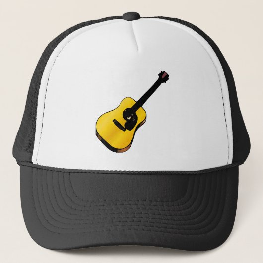 Pop Art Guitar Trucker Pet (Voorkant)