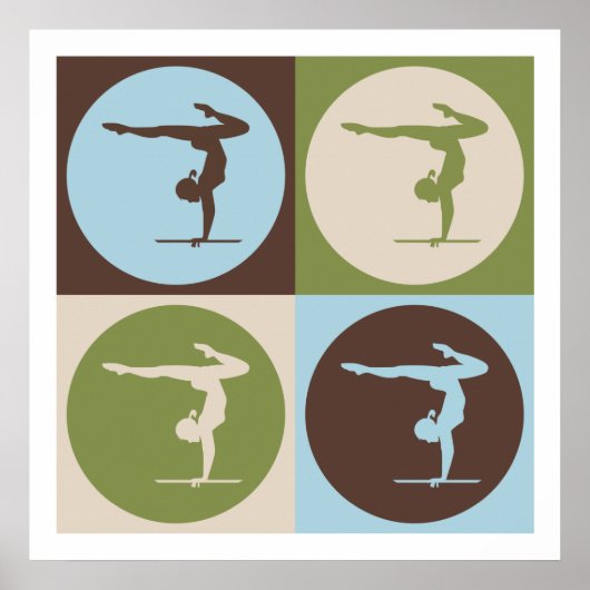 Pop Art Gymnastiek Poster (Voorkant)