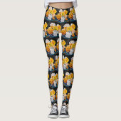 Pop Art Halloween Cookies Leggings (Voorkant)