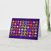 Pop Art Halloween-icoontjes Kaart (Voorkant)