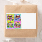 Pop Art HAMBURGER AVERY ETIKETTEN (Insitu)