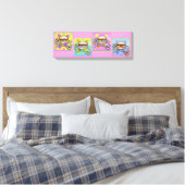 Pop Art HAMBURGER Gallery Wrapped Canvas Afdruk (Insitu (Slaapkamer))