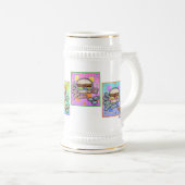 Pop Art HAMBURGER-MOK - Beer Stein Bierpul (Voorkant rechts)