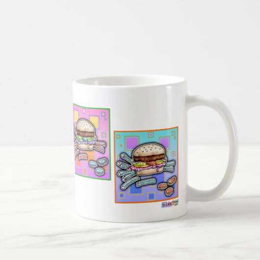 Pop Art HAMBURGER-MOK Koffiemok (Rechts)