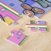 Pop Art HAMBURGER PUZZLE Legpuzzel (Zijkant)