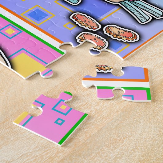 Pop Art HAMBURGER PUZZLE Legpuzzel (Zijkant)