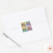 Pop Art HAMBURGER STICKER (Envelop)
