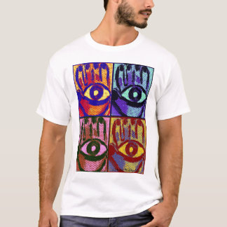 Pop Art Hamsa Evil Eye Protection Shirt van Taurus