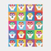 Pop Art Hamsters Fleece Blanket Deken (Voorkant)