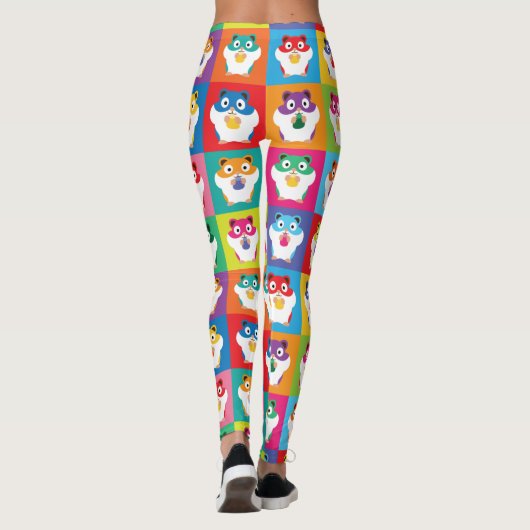 Pop Art Hamsters Leggings (Achterkant)