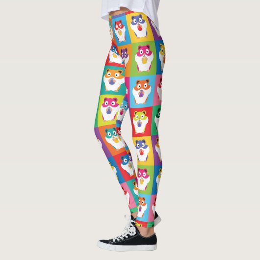 Pop Art Hamsters Leggings (Links)