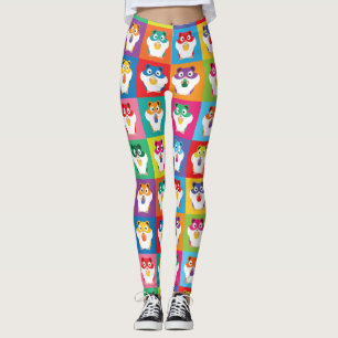 Pop Art Hamsters Leggings