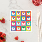 Pop Art Hamsters Napkins Servet (Insitu)