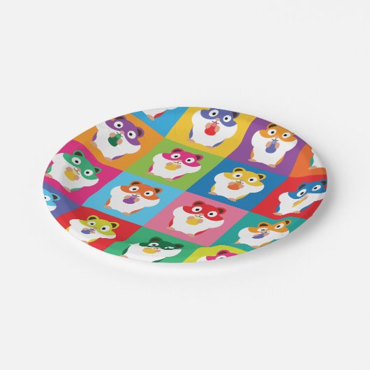 Pop Art Hamsters Paper Bord (Gekanteld)