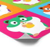 Pop Art Hamsters Poster (Hoek)