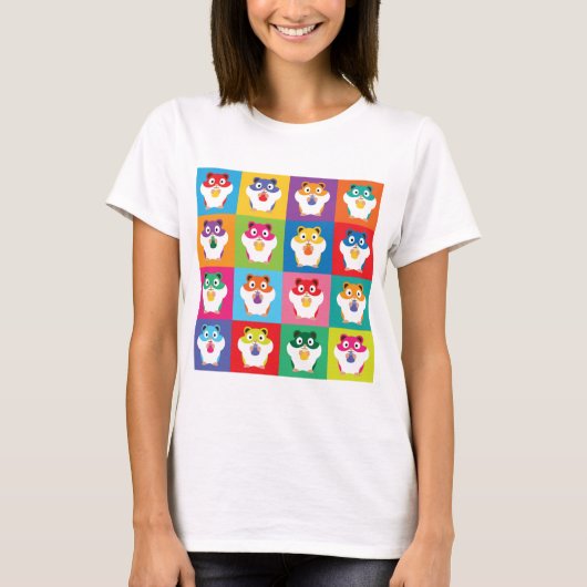 Pop Art Hamsters T-Shirt (Voorkant)