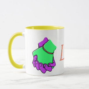 Pop Art Hand Holding Mok