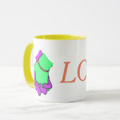 Pop Art Hand Holding Mok (Voorkant links)