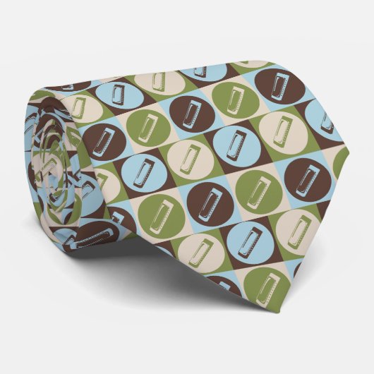 Pop Art Harmonica Stropdas (Opgerold)