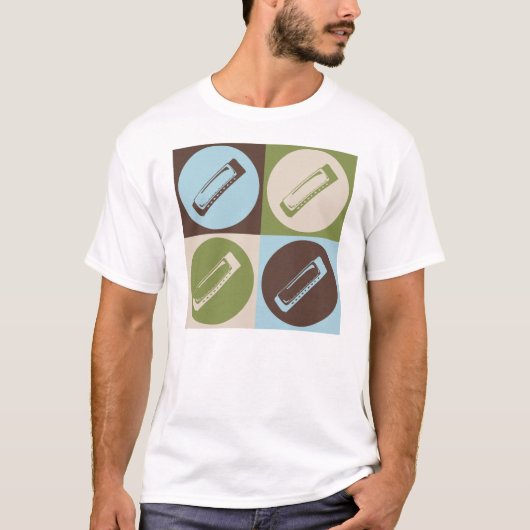 Pop Art Harmonica T-shirt (Voorkant)