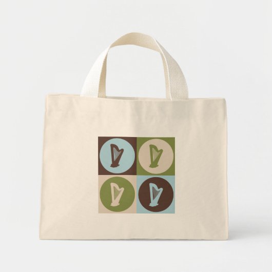 Pop Art Harp Mini Tote Bag (Voorkant)