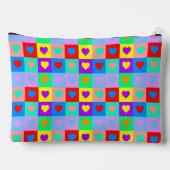 Pop Art Hart Patroon Etui (Achterkant)