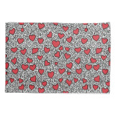 Pop Art Hart Patroon Kussensloop (Achterkant)