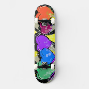 Pop Art Harten Skateboarddek Persoonlijk Skateboard