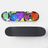 Pop Art Harten Skateboarddek Persoonlijk Skateboard (Horizontaal)