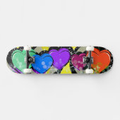 Pop Art Harten Skateboarddek Persoonlijk Skateboard (Horizontaal)